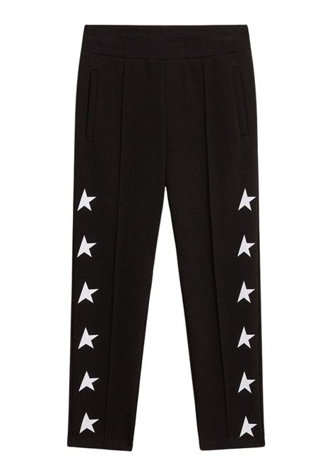 Pantalone bambino nero in cotone Golden Goose | GKP01266/CENERO